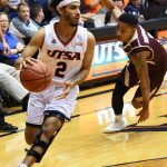 UTSA guard Jhivvan Jackson scored 22 points in his first home game of the season. The Roadrunners lost to Texas State 69-68 on Saturday, Dec. 1, 2018 at the UTSA Convocation Center.