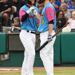 The Missions in their Flying Chanclas de San Antonio uniforms on Thursday against the Memphis Redbirds. - photo by Joe Alexander
