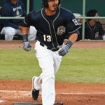 Tyler Saladino. The Missions beat the Sounds 5-3 Saturday at Wolff Stadium. - photo by Joe Alexander
