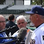 Missions manager Rick Sweet at media day on Tuesday at Wolff Stadium. - photo by Joe Alexander