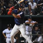 Nashfield Sounds third baseman Andy Ibanez playing against the Missions on Friday at Wolff Stadium. - photo by Joe Alexander