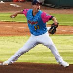 Zack Brown batted ninth and was the starting pitcher. The Memphis Redbirds beat the Flying Chanclas de San Antonio 6-3 Thursday at Wolff Stadium. - photo by Joe Alexander
