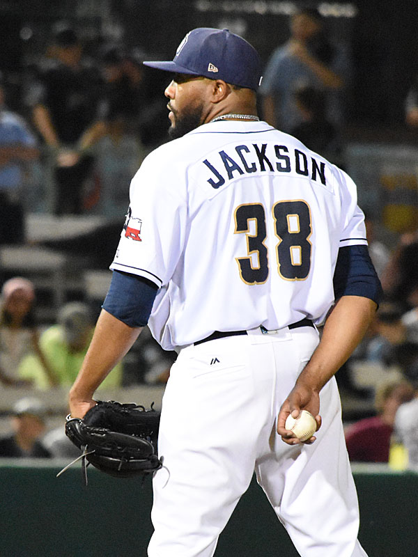 Jay Jackson got the save. The Missions beat the Oklahoma City Dodgers 4-3 Friday at Wolff Stadium. - photo by Joe Alexander