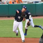 The Milwaukee Brewers' Travis Shaw playing for the San Antonio Missions against the Omaha Storm Chasers on Friday at Wolff Stadium. - photo by Joe Alexander