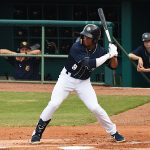 San Antonio Missions center fielder Corey Ray playing against the New Orleans Baby Cakes on Tuesday at Wolff Stadium. - photo by Joe Alexander