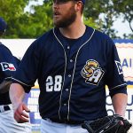 Milwaukee Brewers pitcher Jimmy Nelson playing for the San Antonio Missions on a rehab assignment on Friday at Wolff Stadium. - photo by Joe Alexander