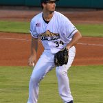 Burch Smith pitching on June 1 at Wolff Stadium in his last start with the San Antonio Missions before being called up by the Milwaukee Brewers. - photo by Joe Alexander