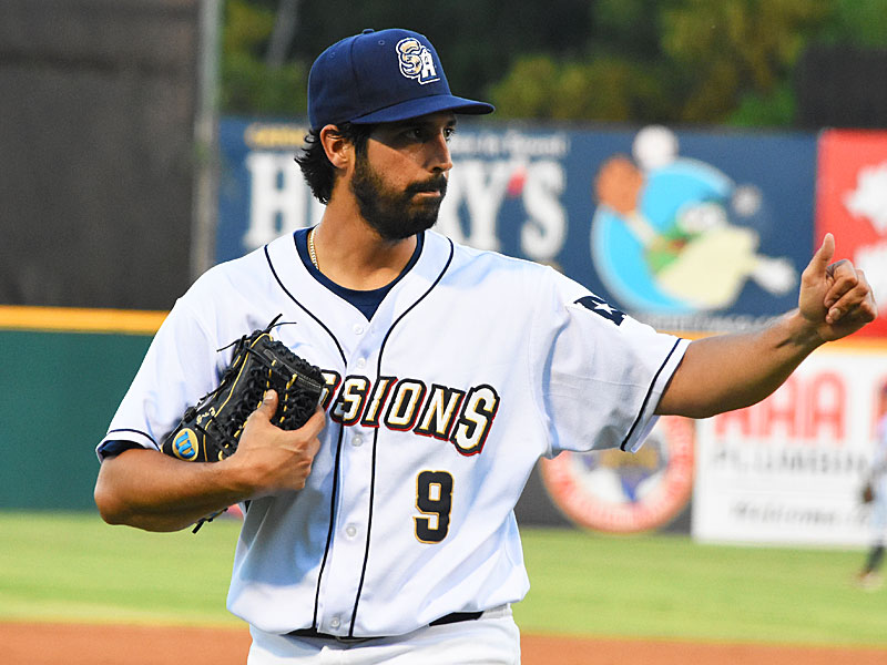 Milwaukee Brewers pitcher Gio Gonzalez made a rehab appearance with the San Antonio Missions on Monday at Wolff Stadium. - photo by Joe Alexander