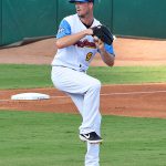 The San Antonio Missions' Drew Smyly pitches against the Omaha Storm Chasers on Thursday at Wolff Stadium. - photo by Joe Alexander