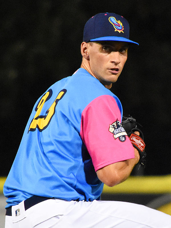 Milwaukee Brewers pitcher Brent Suter playing for the San Antonio Missions in a rehab appearance on Thursday at Wolff Stadium. - photo by Joe Alexander