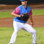 Milwaukee Brewers pitcher Brent Suter playing for the San Antonio Missions in a rehab appearance on Thursday at Wolff Stadium. - photo by Joe Alexander