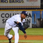 Milwaukee Brewers reliever Freddy Peralta pitching for the San Antonio Missions on Friday at Wolff Stadium. - photo by Joe Alexander