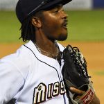 Missions outfielder Troy Stokes Jr. playing at Wolff Stadium during the 2019 season. - photo by Joe Alexander