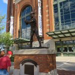 The Henry Aaron statue at Miller Park in Milwaukee. - photo by Joe Alexander