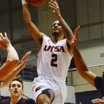 UTSA junior Jhivvan Jackson, playing against Texas A&M International in an exhibition game on Oct. 30, 2019, led the Roadrunners last season with 22.9 points per game. - photo by Joe Alexander