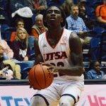 UTSA junior Keaton Wallace, Jackson, playing against Texas A&M International in an exhibition game on Oct. 30, 2019, averaged 20.2 points and 5.0 assists for the Roadrunners last season. - photo by Joe Alexander