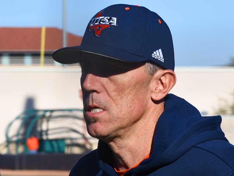 UTSA coach Pat Hallmark and the Roadrunners opened the 2020 season with a 2-0 victory over Quinnipiac on Friday. - photo by Joe Alexander