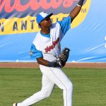 Flying Chanclas de San Antonio outfielder Porter Brown playing against the Acadiana Cane Cutters on Friday, July 3, 2020, at Wolff Stadium. - photo by Joe Alexander