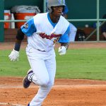 Flying Chanclas de San Antonio outfielder Porter Brown playing against the Acadiana Cane Cutters on Friday, July 3, 2020, at Wolff Stadium. - photo by Joe Alexander