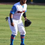 Johnny Hernandez of the Flying Chanclas de San Antonio playing against the Acadiana Cane Cutters at Wolff Stadium on Saturday, July 4, 2020. - photo by Joe Alexander