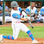 Bryan Aguilar playing for the Flying Chanclas at Wolff Stadium during the 2020 season. - photo by Joe Alexander