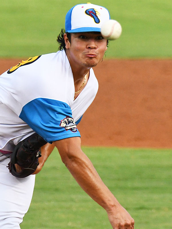 Marcelo Perez pitches for the Flying Chanclas at Wolff Stadium during the 2020 TCL season. - photo by Joe Alexander