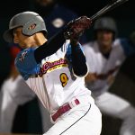 Eric Cervantes playing for the Flying Chanclas at Wolff Stadium. - photo by Joe Alexander