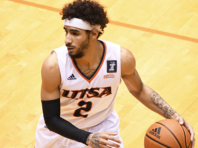 Jhivvan Jackson recorded 18 points and 4 assists in UTSA's home-court victory over Sul Ross on Dec. 4. - photo by Joe Alexander