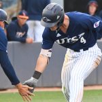 UTSA's Chase Keng playing against Southern Miss on April 2, 2021, at Roadrunner Field. - photo by Joe Alexander
