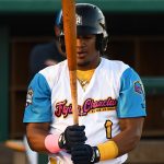 San Antonio Missions infielder Eguy Rosario playing against Frisco on May 20, 2021, at Wolff Stadium. - photo by Joe Alexander