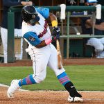 San Antonio Missions infielder Eguy Rosario playing against Frisco on May 20, 2021, at Wolff Stadium. - photo by Joe Alexander