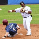 Missions infielder Eguy Rosario playing against Frisco on May 23, 2021, at Wolff Stadium. - photo by Joe Alexander