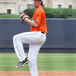 UTSA's John Chomko pitching against Old Dominion on May 9 at Roadrunner Field. - photo by Joe Alexander