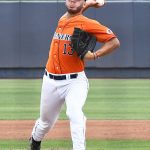 UTSA's Kyle Sonduck pitching against Old Dominion on May 9, 2021, at Roadrunner Field. - photo by Joe Alexander