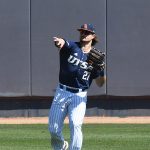 Dylan Rock playing for UTSA against Middle Tennessee on April 11, 2021, at Roadrunner Field. - photo by Joe Alexander