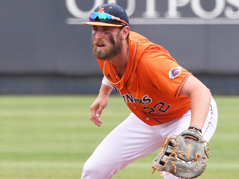 Griffin Paxton playing for UTSA against Old Dominion on May 9, 2021, at Roadrunner Field. - photo by Joe Alexander