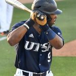 Ian Bailey playing for UTSA against Middle Tennessee on April 9, 2021, at Roadrunner Field. - photo by Joe Alexander