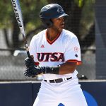 Ian Bailey playing for UTSA against Middle Tennessee on April 10, 2021, at Roadrunner Field. - photo by Joe Alexander