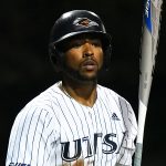 Ian Bailey playing for UTSA against Rice on April 23, 2021, at Roadrunner Field. - photo by Joe Alexander