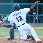 Jose Azocar of the San Antonio Missions playing against the Northwest Arkansas Naturals on June 16, 2021, at Wolff Stadium. - photo by Joe Alexander