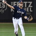 Joshua Lamb playing for UTSA against Middle Tennessee on April 9, 2021, at Roadrunner Field. - photo by Joe Alexander