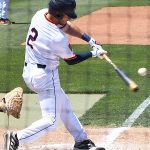 Joshua Lamb playing for UTSA against Middle Tennessee on April 10, 2021, at Roadrunner Field. - photo by Joe Alexander