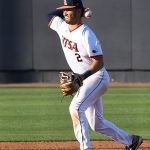 Joshua Lamb playing for UTSA against Middle Tennessee on April 10, 2021, at Roadrunner Field. - photo by Joe Alexander