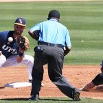 Joshua Lamb playing for UTSA against Middle Tennessee on April 11, 2021, at Roadrunner Field. - photo by Joe Alexander
