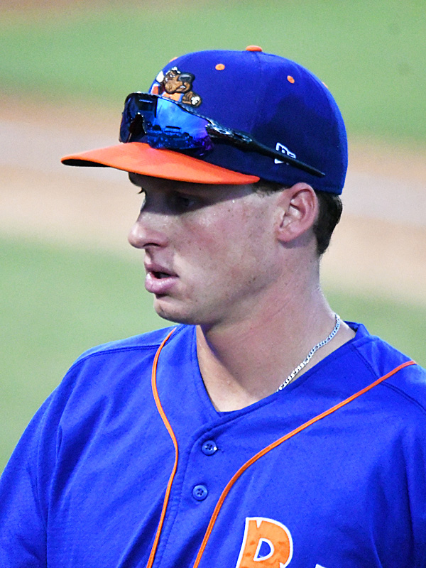 Midland RockHounds infielder and Oakland A's prospect Logan Davidson playing against the San Antonio Missions on Tuesday, June 8, 2021, at Wolff Stadium. - photo by Joe Alexander