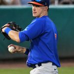 Midland RockHounds infielder and Oakland A's prospect Logan Davidson playing against the San Antonio Missions on Tuesday, June 8, 2021, at Wolff Stadium. - photo by Joe Alexander