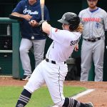 San Antonio Missions outfielder Jack Suwinski playing against the Amarillo Sod Poodles in July 6, 2021, at Wolff Stadium. - photo by Joe Alexander