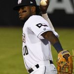 Olivier Basabe playing for the San Antonio Missions against the Corpus Christi Hooks on July 3, 2021, at Wolff Stadium. - photo by Joe Alexander