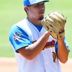 The Flying Chanclas' JT Moeller was starting winning pitcher in the Texas Collegiate League championship game Saturday, Aug. 7, 2021, at Wolff Stadium. - photo by Joe Alexander
