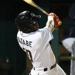 The San Antonio Missions' Olivier Basabe doubled and scored in the fifth inning on Tuesday at Wolff Stadium. - photo by Joe Alexander
